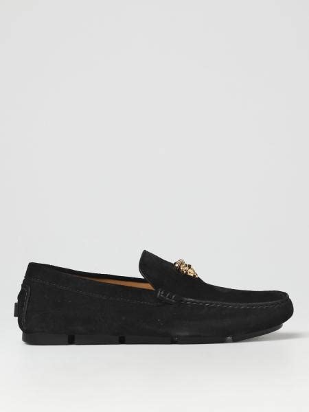 mocassin versace homme|versace suede slippers.